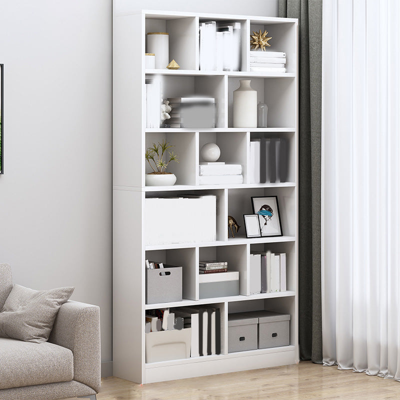 Contemporary Accent Cabinet with Wooden Shelves Rectangle Cabinet