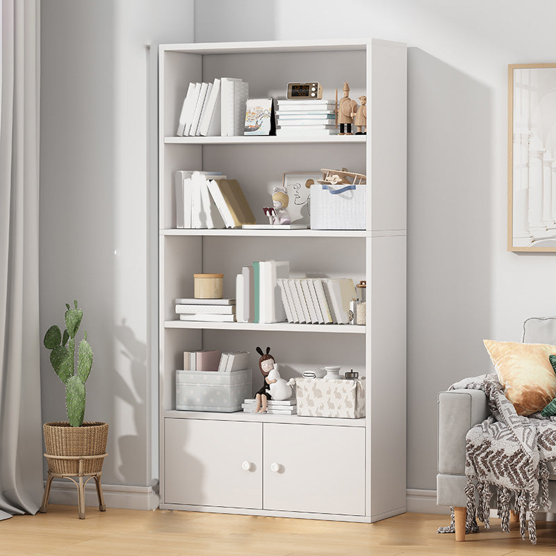 Contemporary Accent Cabinet with Wooden Shelves Rectangle Cabinet