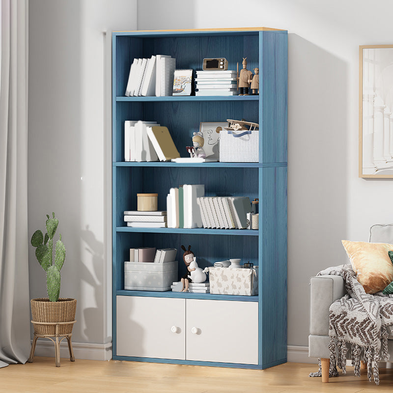 Contemporary Accent Cabinet with Wooden Shelves Rectangle Cabinet
