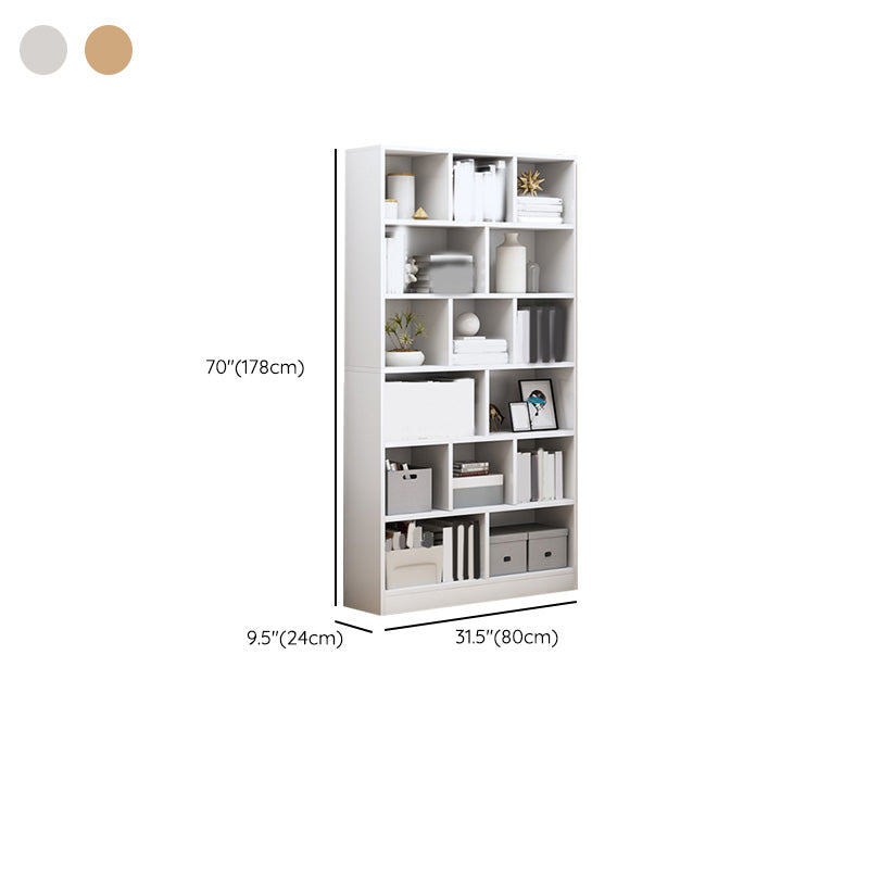 Contemporary Accent Cabinet with Wooden Shelves Rectangle Cabinet