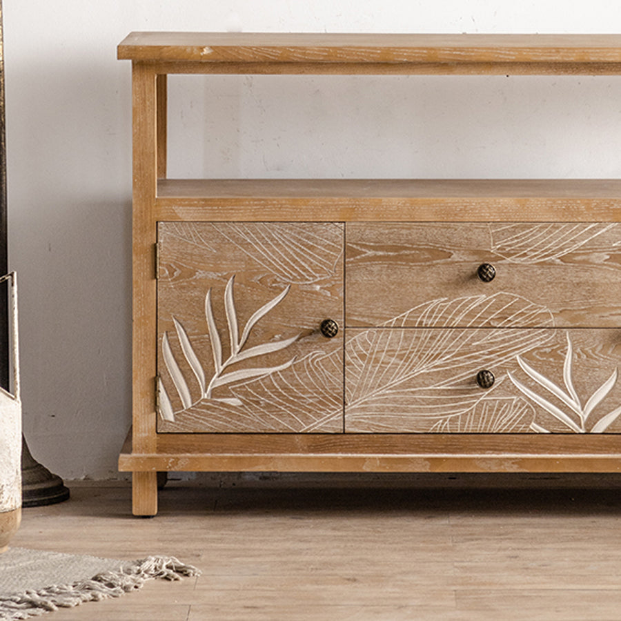 Modern Standard Storage Cabinet Solid Wood Cabinet with Drawer
