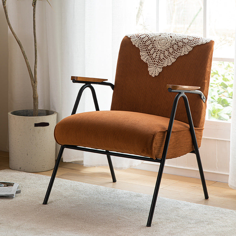 Mid-Century Modern Arm Chair Living Room Arms Included Square Arms Accent Chair
