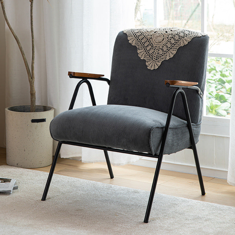 Mid-Century Modern Arm Chair Living Room Arms Included Square Arms Accent Chair