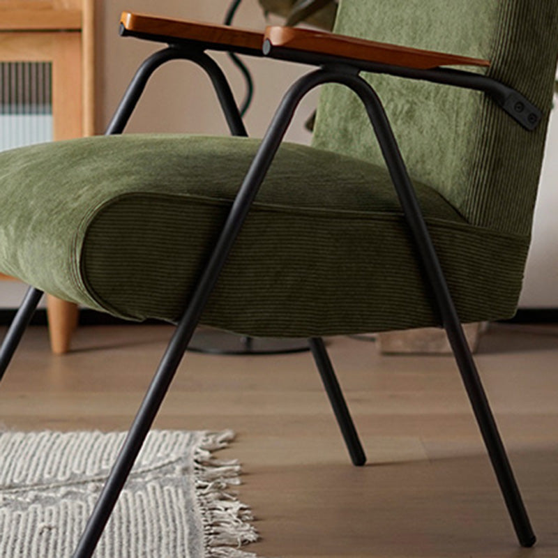 Mid-Century Modern Arm Chair Living Room Arms Included Square Arms Accent Chair