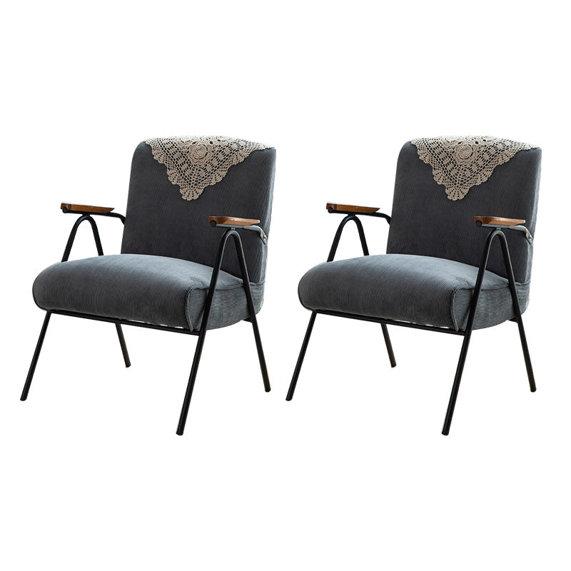 Mid-Century Modern Arm Chair Living Room Arms Included Square Arms Accent Chair