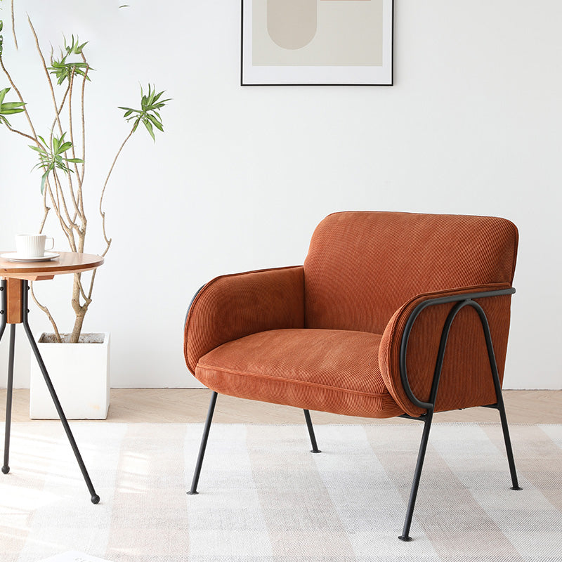 Mid-Century Modern Arm Chair Living Room Arms Included Square Arms Accent Chair