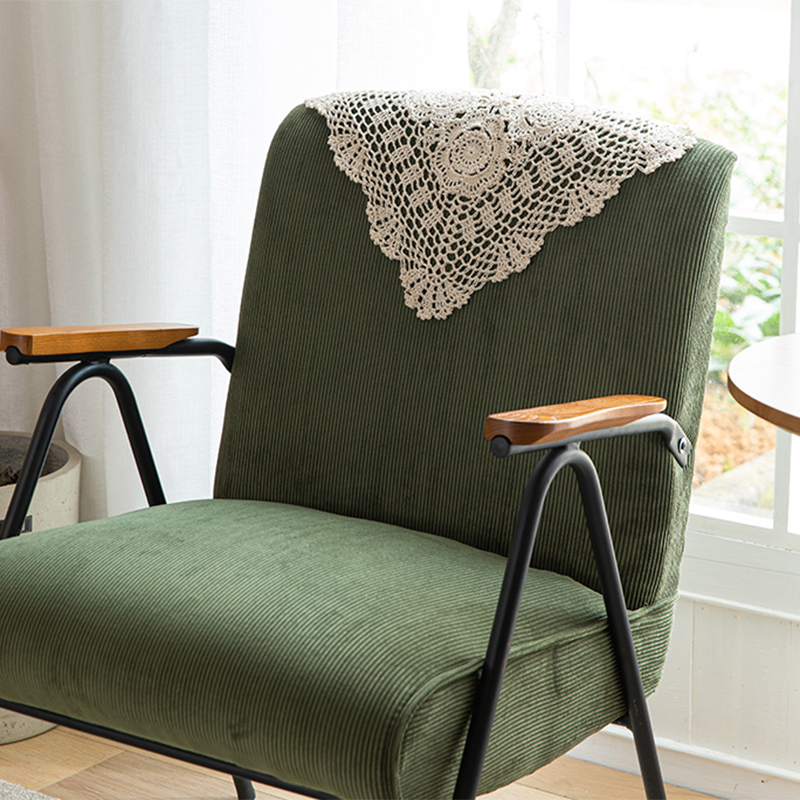 Mid-Century Modern Arm Chair Living Room Arms Included Square Arms Accent Chair