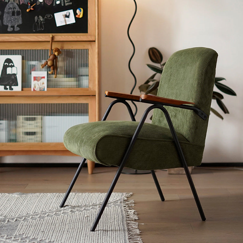 Mid-Century Modern Arm Chair Living Room Arms Included Square Arms Accent Chair