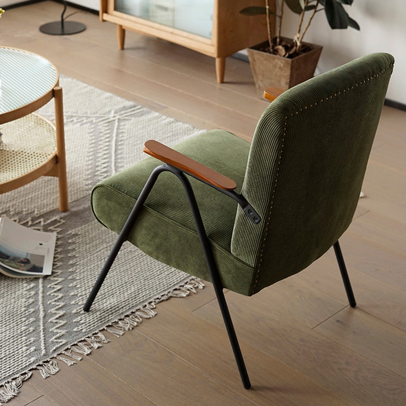 Mid-Century Modern Arm Chair Living Room Arms Included Square Arms Accent Chair
