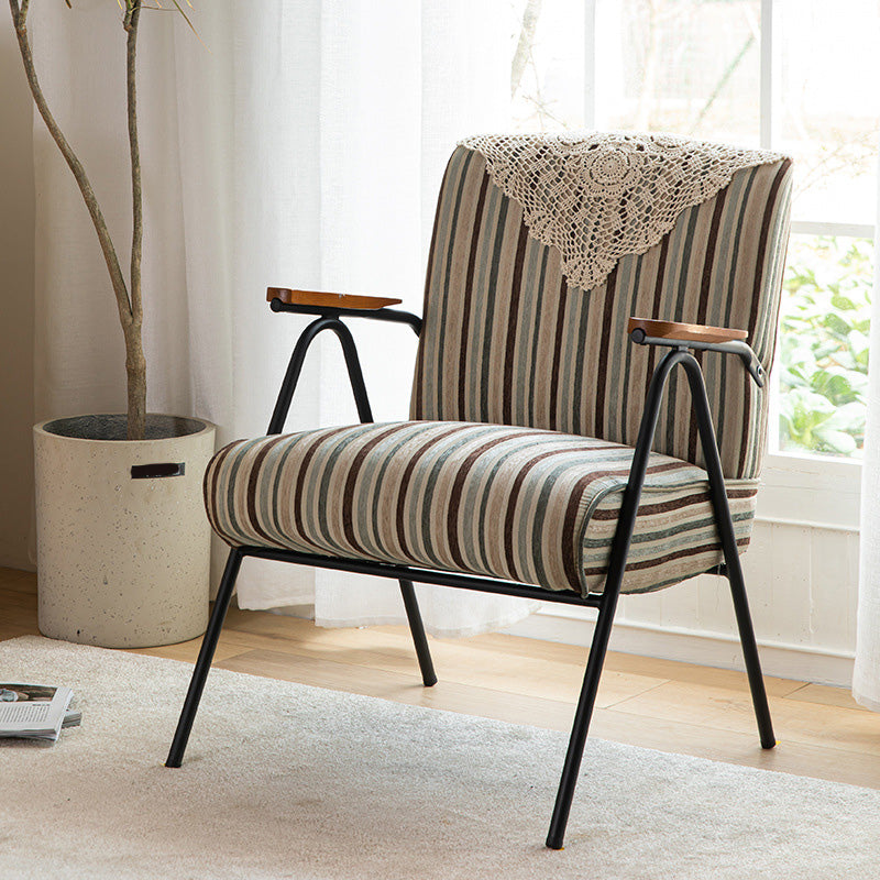 Mid-Century Modern Arm Chair Living Room Arms Included Square Arms Accent Chair