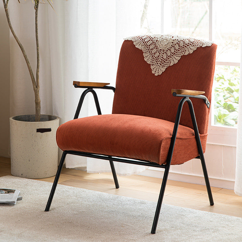 Mid-Century Modern Arm Chair Living Room Arms Included Square Arms Accent Chair