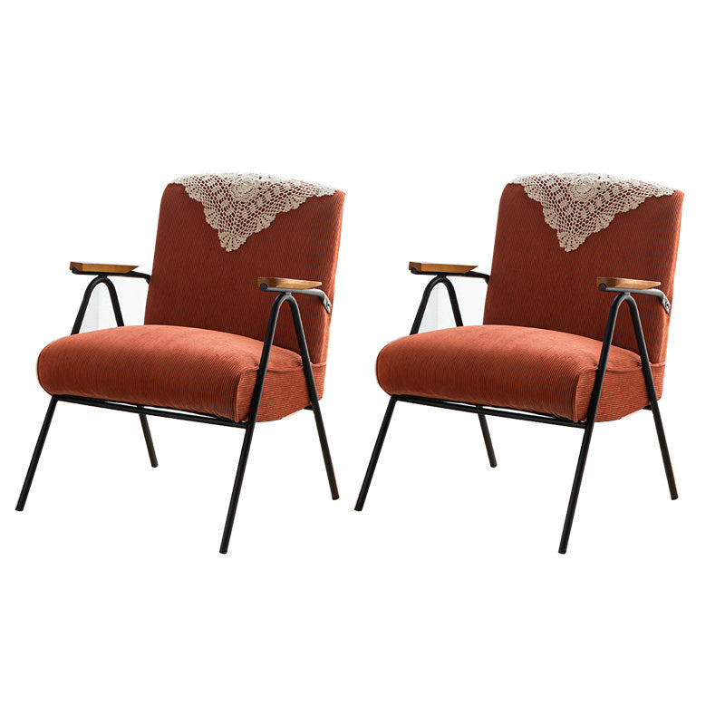 Mid-Century Modern Arm Chair Living Room Arms Included Square Arms Accent Chair