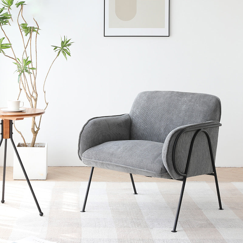 Mid-Century Modern Arm Chair Living Room Arms Included Square Arms Accent Chair