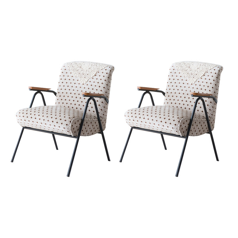Mid-Century Modern Arm Chair Living Room Arms Included Square Arms Accent Chair