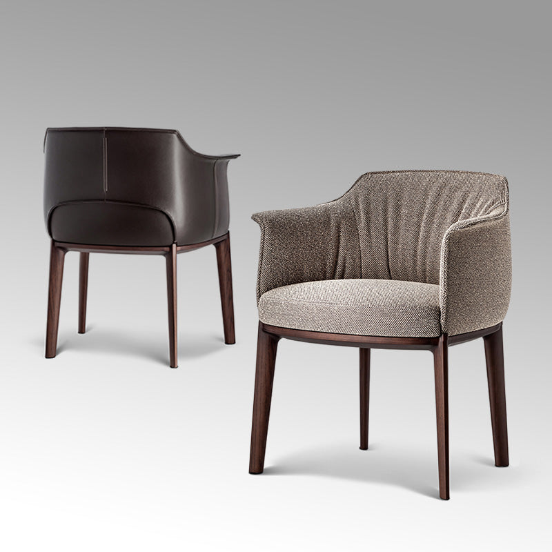 Mid-Century Modern Arm Chair Living Room Arms Included Basic Four Leg Armchair