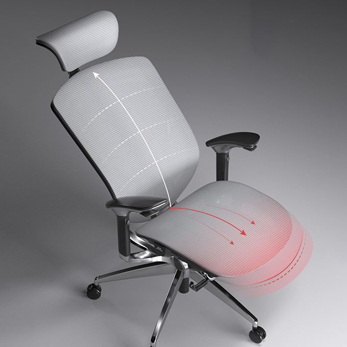 Modern Office Chair Adjustable Seat Height Removable Arms Swivel Chair with Wheels