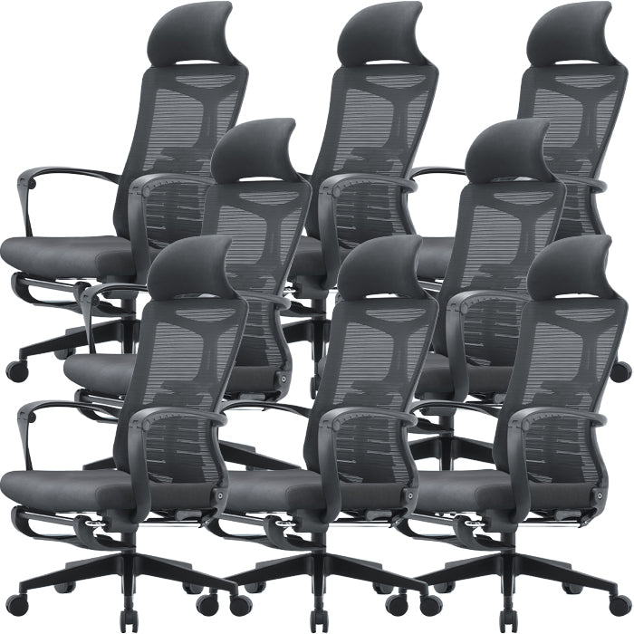 Modern Slide Chair Adjustable Seat Height Office Chair with Wheels