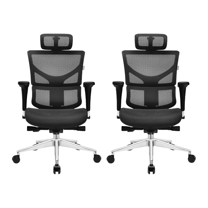 Modern Removable Arms Swivel Chair Adjustable Seat Height Office Chair with Wheels