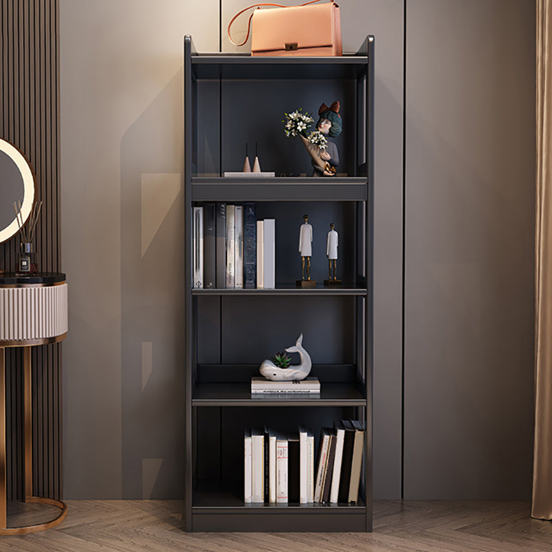 Modern Style Standard Bookshelf Wooden Open Back Bookcase with Shelves