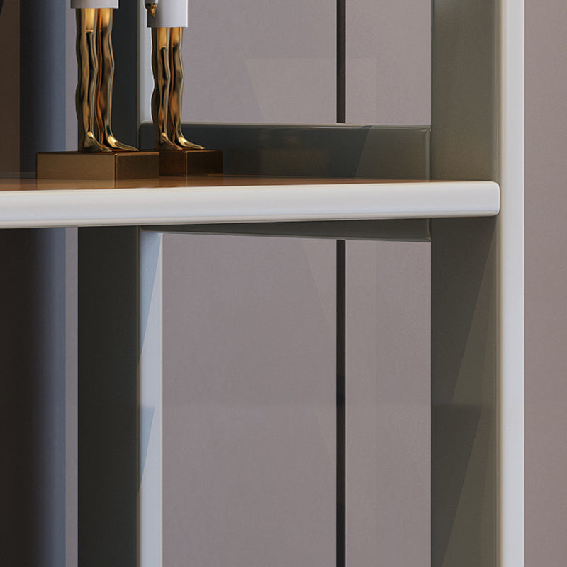 Modern Style Standard Bookshelf Wooden Open Back Bookcase with Shelves