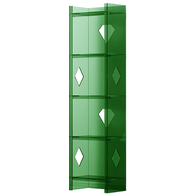 Modern Style Closed Back Standard Bookshelf Acrylic Bookcase for  Home Office