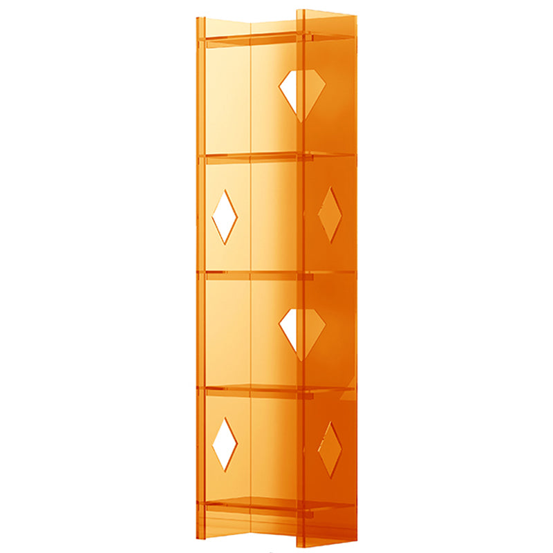 Modern Style Closed Back Standard Bookshelf Acrylic Bookcase for  Home Office