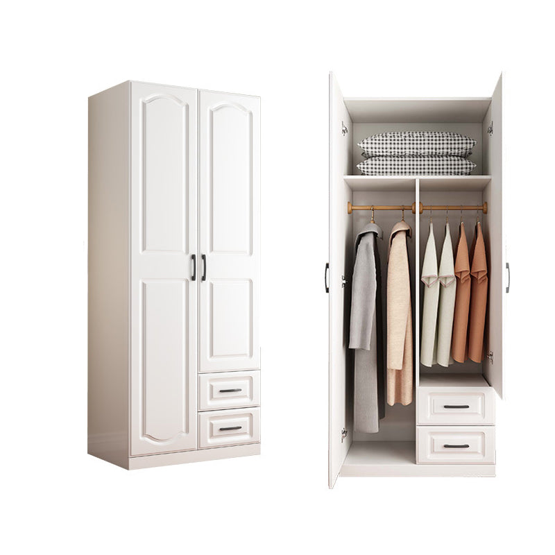 Wooden Wardrobe Closet with Drawer Contemporary Wardrobe Armoire