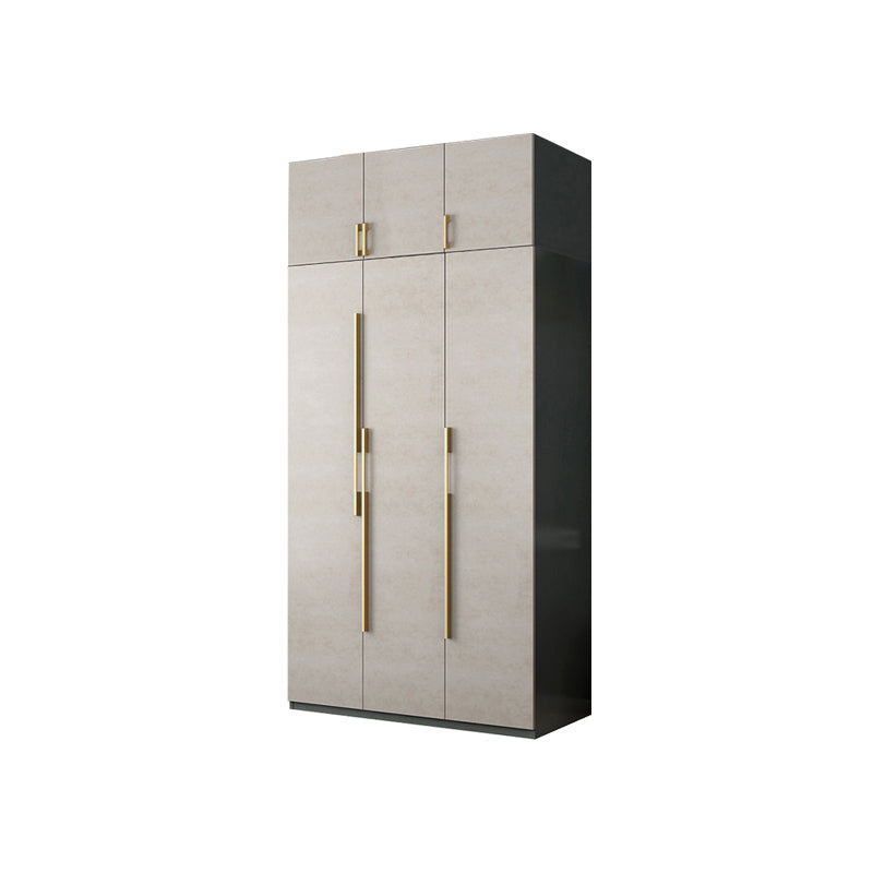 Engineered Wood Wardrobe Closet with Shelves Modern Wardrobe Cabinet