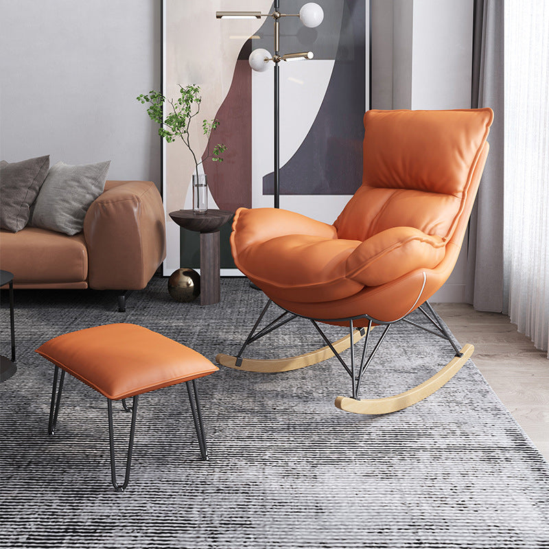 Home Nursery Rocking Chair Modern Simple Style Sofa Rocking Chair