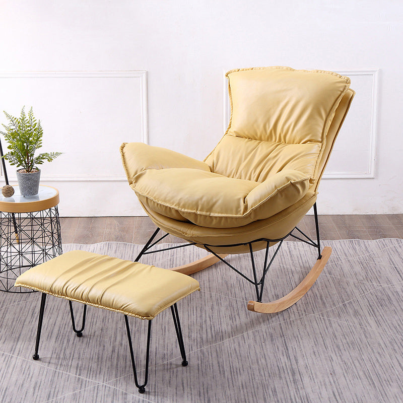 Home Nursery Rocking Chair Modern Simple Style Sofa Rocking Chair