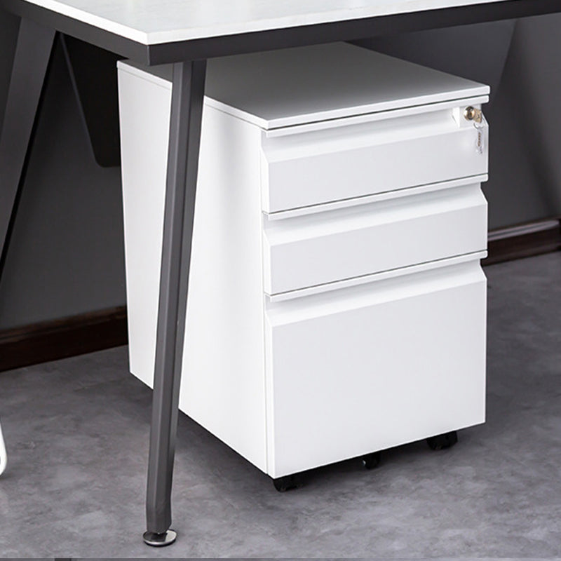 Modern Metal Cabinet Locking Drawers File Cabinet with Castors