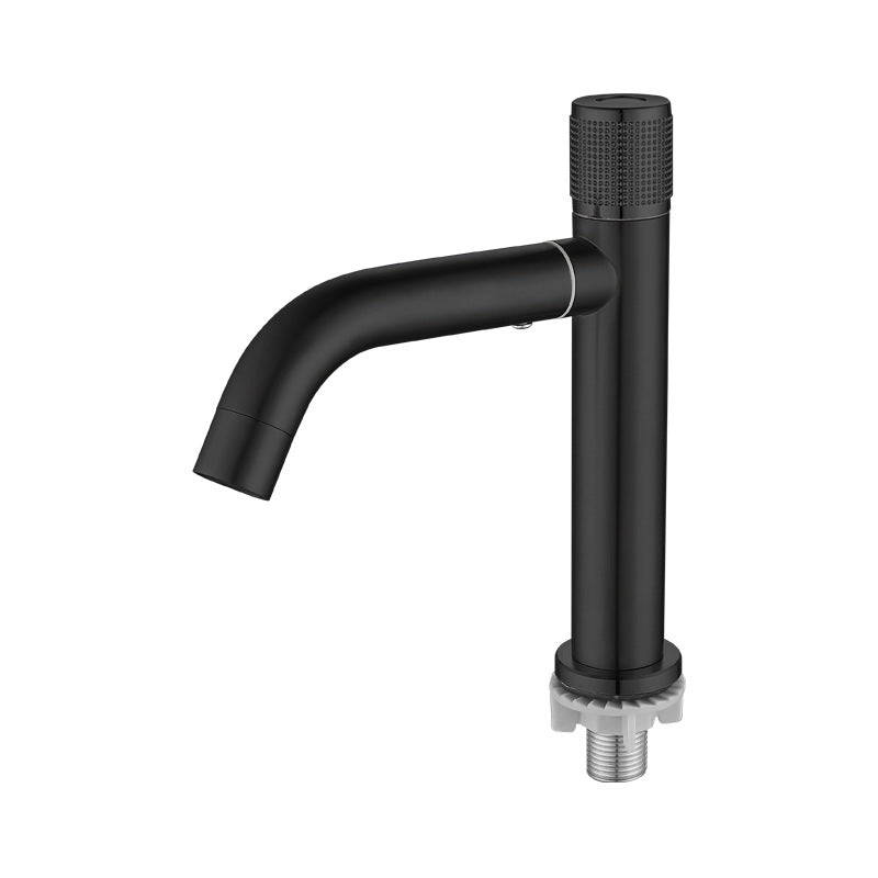 Modern Vessel Sink Faucet Stainless Steel Single Handle Low Arc Vessel Faucet