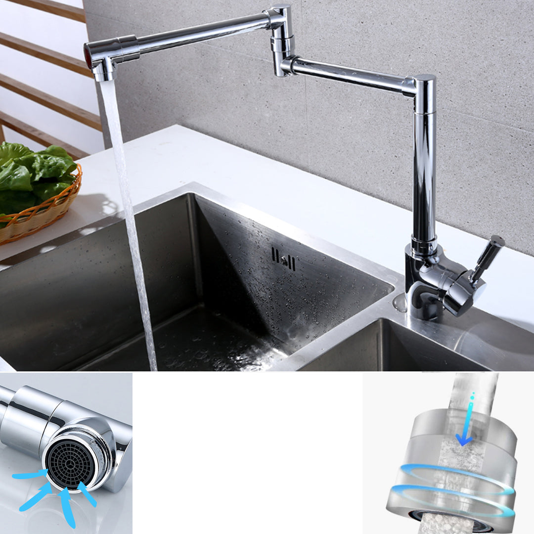 Modern Faucet 1-Handle 1-Hole Brass Single Level Low Profile Pot Filler Kitchen Faucet