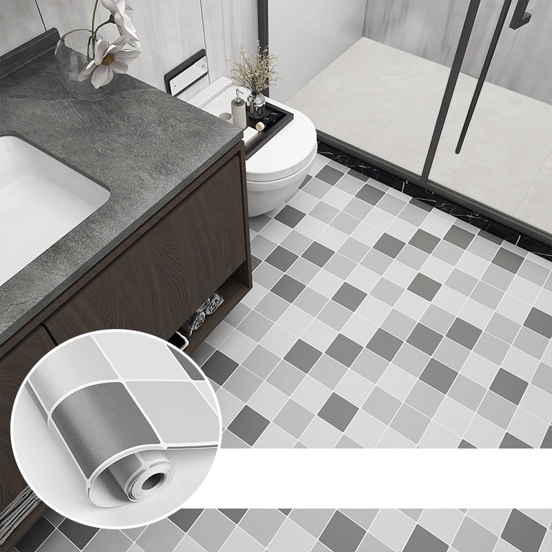Modern PVC Flooring Lattice Printed Peel and Stick Vinyl Floor Planks