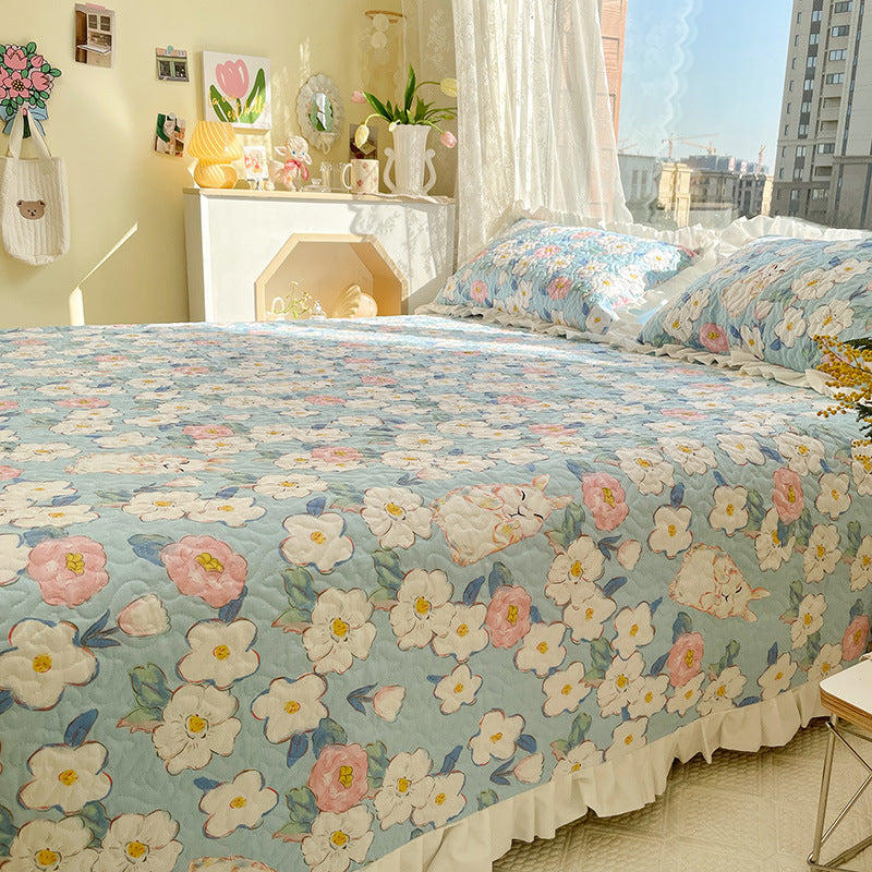 Cotton Sheet Fade Resistant Twill Non-Pilling Breathable Printing Bed Sheet