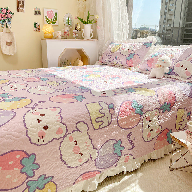 Cotton Sheet Fade Resistant Twill Non-Pilling Breathable Printing Bed Sheet