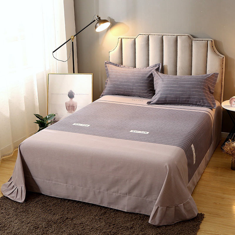 1 Piece Sheet Printing Cotton Non-Pilling Breathable Bed Sheet