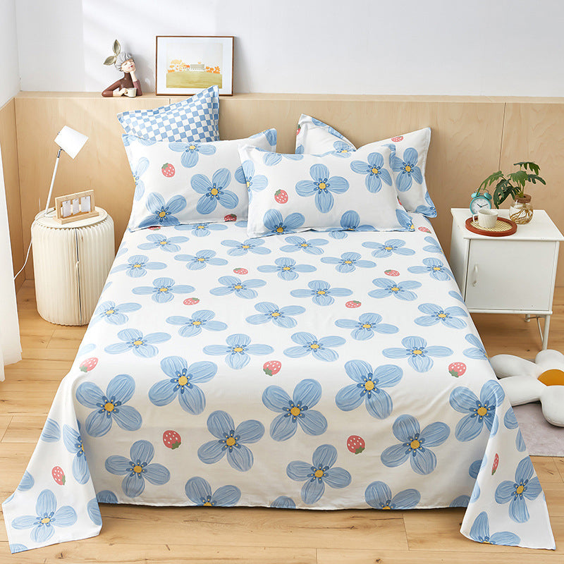 Cotton Bed Sheet Printing Breathable Non-Pilling Fade Resistant 1 Piece Sheet