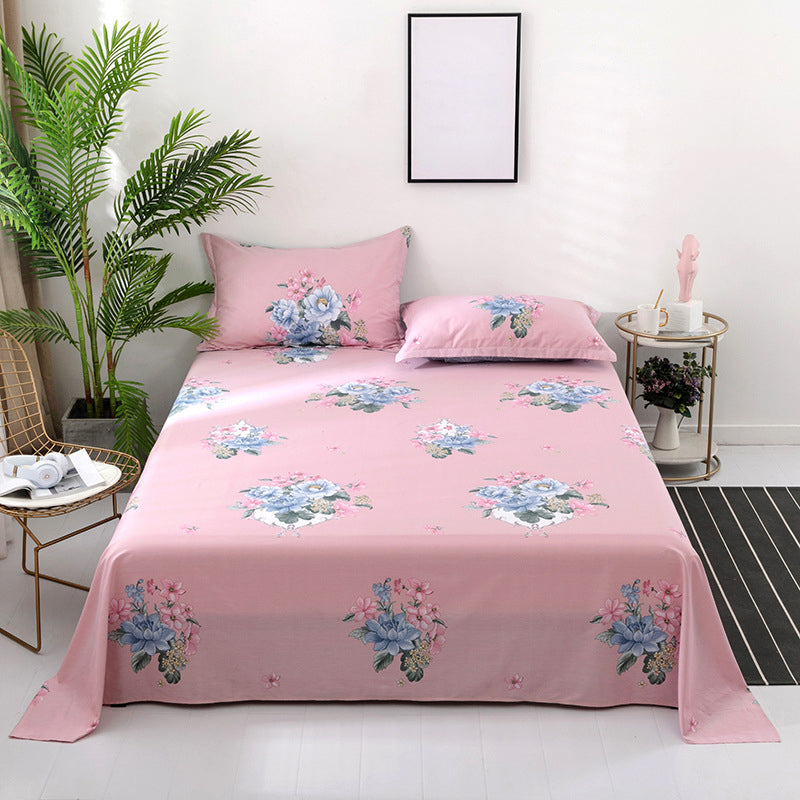 Cotton Bed Sheet Printing Breathable Non-Pilling Fade Resistant 1 Piece Sheet