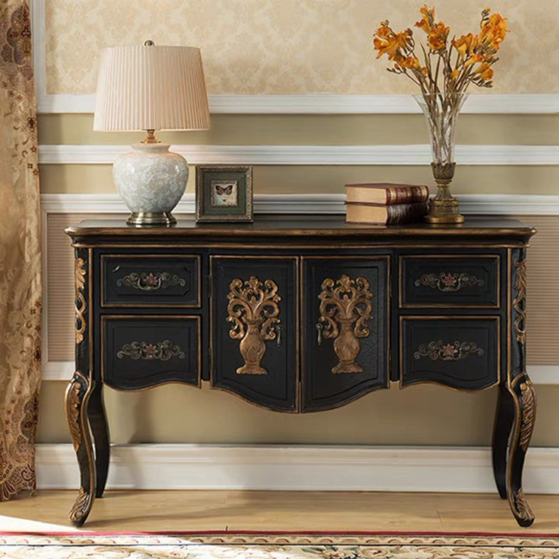 French Country Wooden Console Table Rectangle Console Sofa Table for Hall