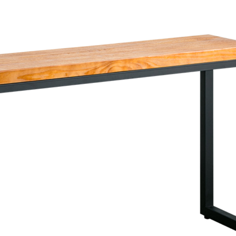Mid-Century Modern Wood Accent Table Rectangle Console Sofa Table for Hall