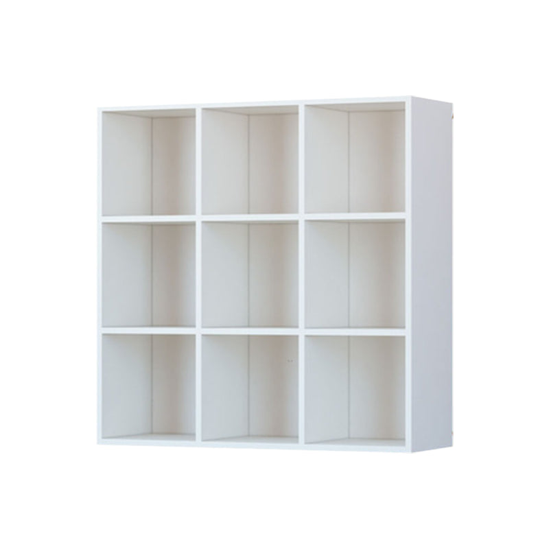 Closed Back Standard Bookcase Contemporary Engineered Wood Bookshelf