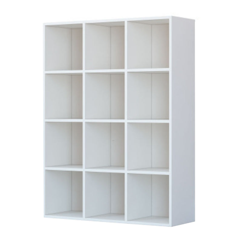 Closed Back Standard Bookcase Contemporary Engineered Wood Bookshelf