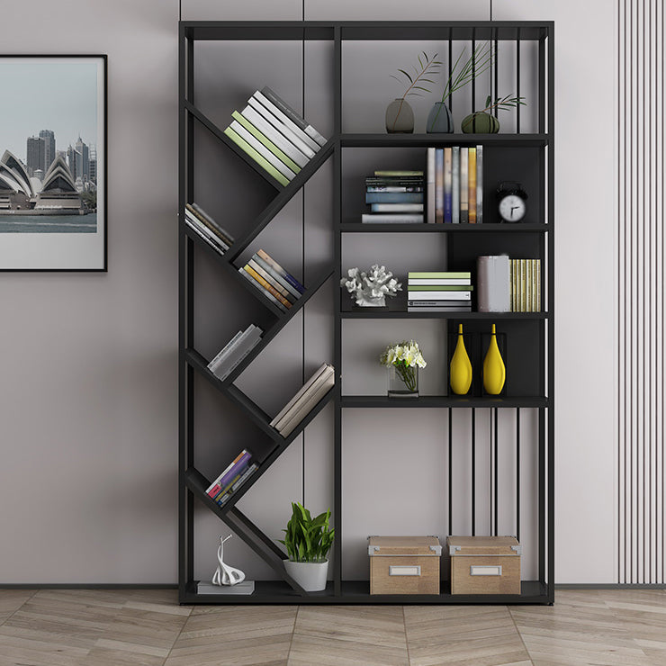 Glam Metal Bookshelf Standard Open Back Bookcase with Shelves