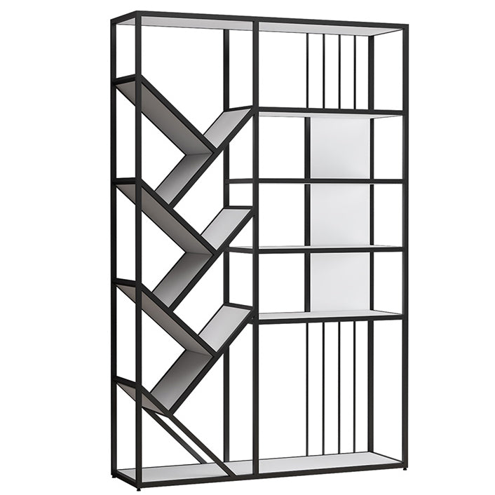 Glam Metal Bookshelf Standard Open Back Bookcase with Shelves