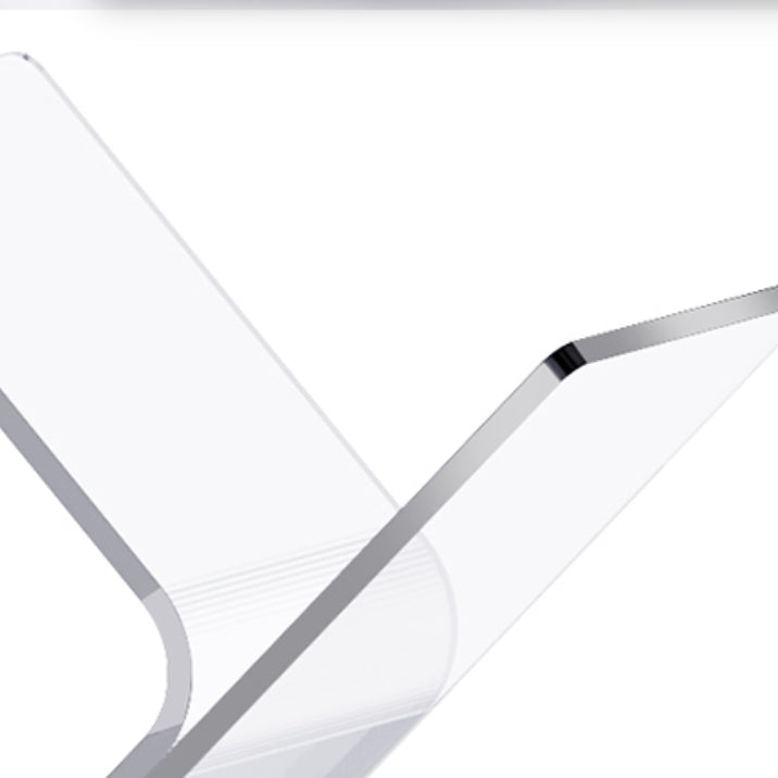 Acrylic Open Back Bookcase Standard Scandinavian Bookshelf with Shelves