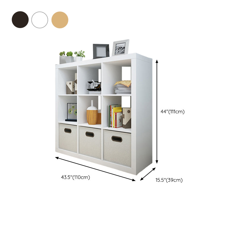 Contemporary Standard Bookshelf Engineered Wood Open Back Bookcase (Drawers not Included)