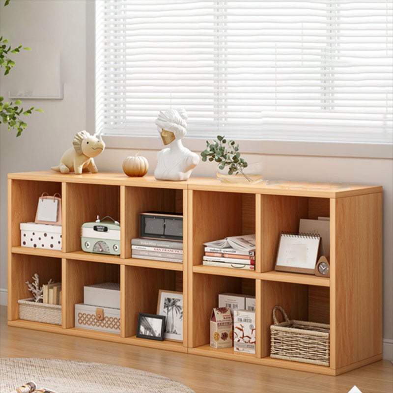 Contemporary Standard Bookshelf Engineered Wood Closed Back Bookcase