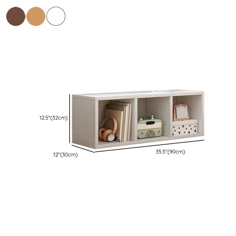 Contemporary Standard Bookshelf Engineered Wood Closed Back Bookcase