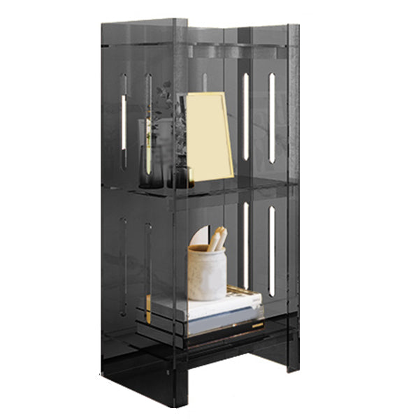 Modern Style Closed Back Bookcase Acrylic Standard Bookshelf